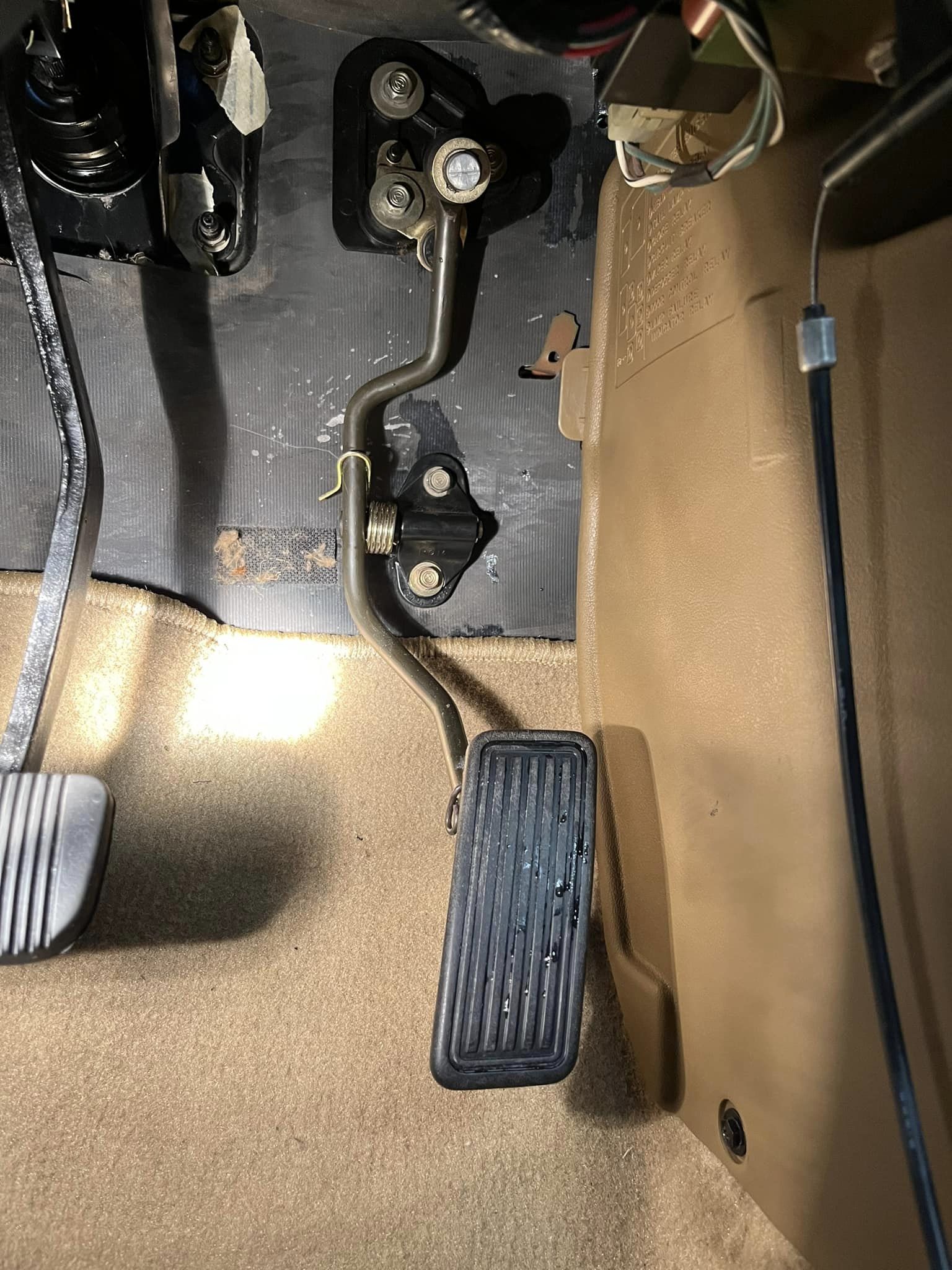 MX62 Cressida accelerator pedal in MX32 Cressida